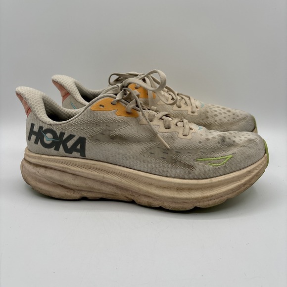 Hoka One One Clifton 9 Women's 9.5 B Vanilla/Astral 1127896 VLS Running Shoes - Picture 5 of 13